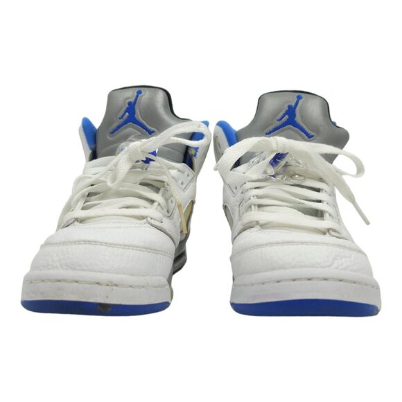 Nike Air Jordan 5 Retro Boys Size 4.5Y White Athletic Shoes Sneakers 440888-140 - Picture 4 of 13